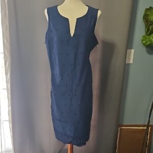 Laura Scott Blue Midi Dress